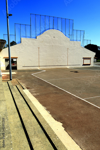 Fronton, mur, pala photo