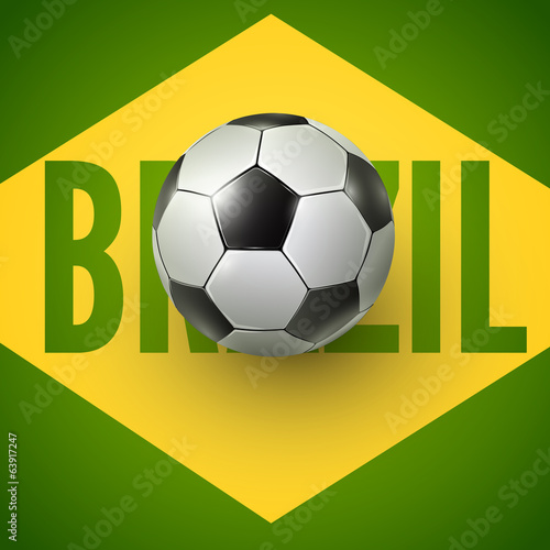 Soccer ball of Brazil 2014