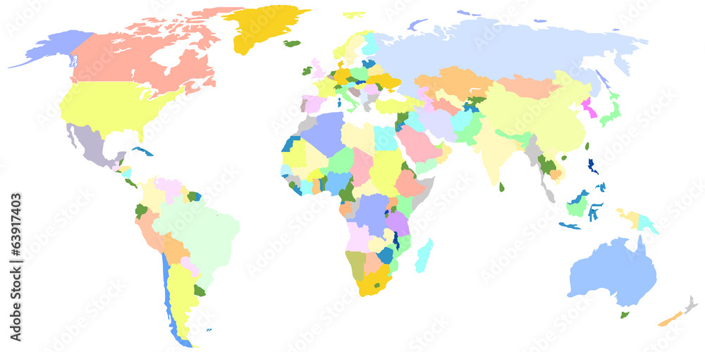 Obraz premium Mapa kraju