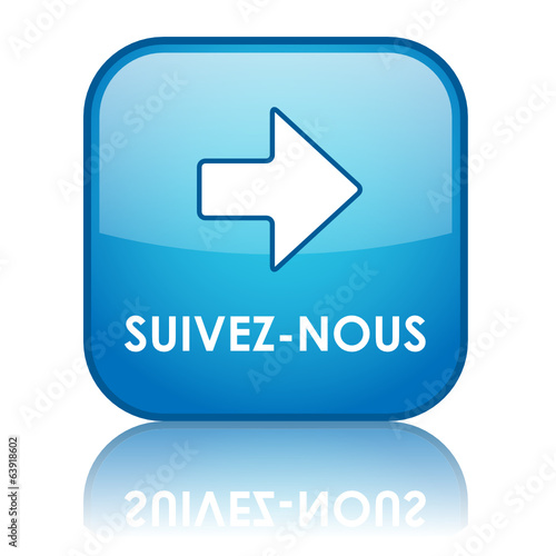 Bouton Web "SUIVEZ NOUS" (marketing contact réseaux sociaux)