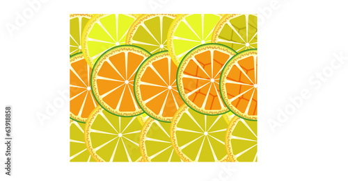 Citrus slice background/card
