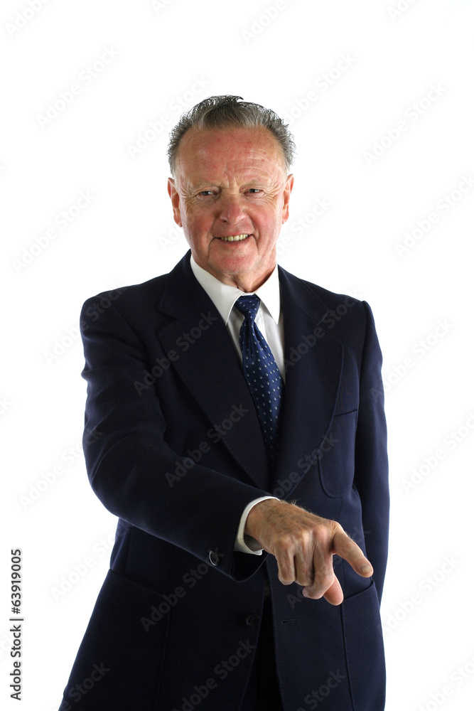 Senior man in a suit Senior man in a suit