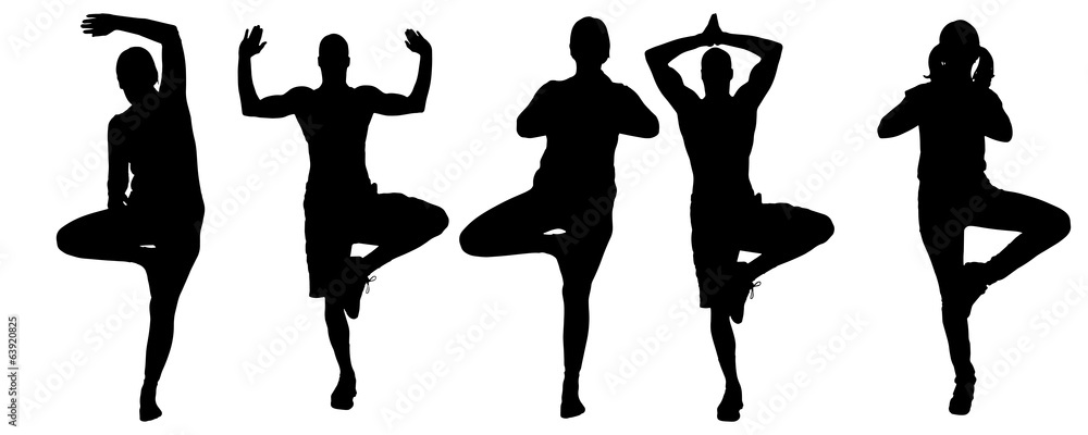 Vector silhouette of a people. Vector silhouette of a people.