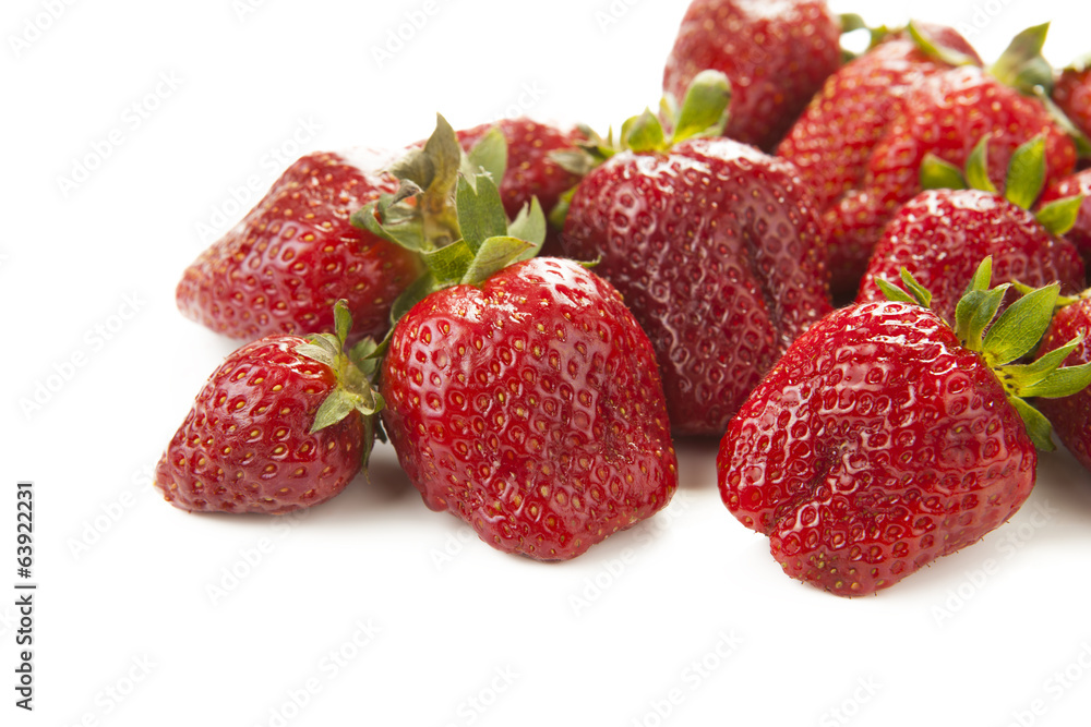 handful of strawberries handful of strawberries