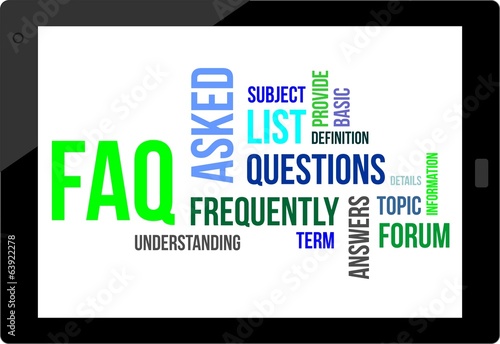 word cloud - faq