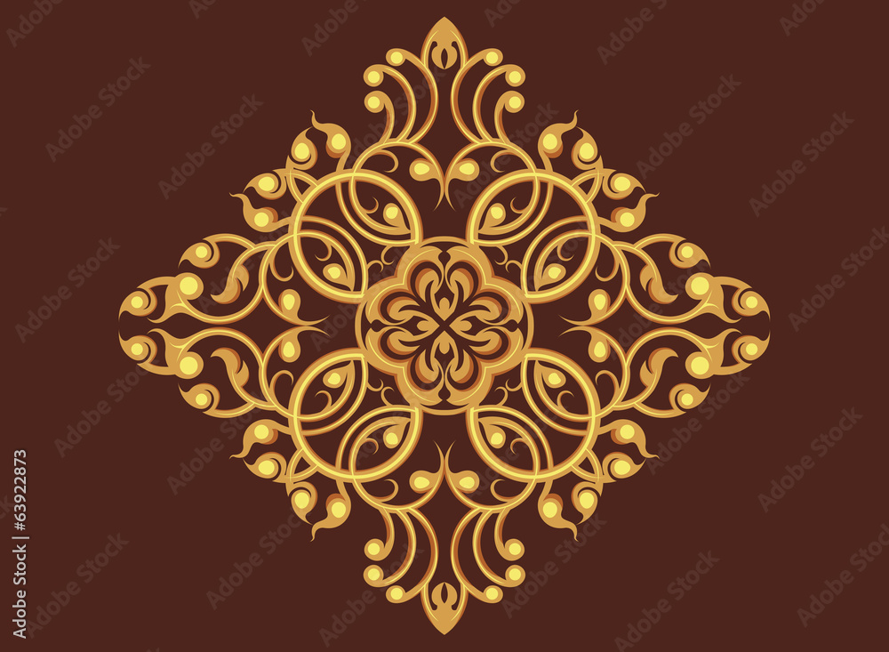 Beautiful golden art pattern wallpaper vector background Beautiful golden art pattern wallpaper vector background