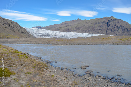 Fláajökull glacier photo