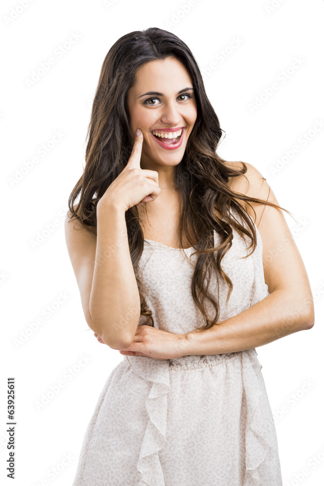Beautiful woman smilling Beautiful woman smilling