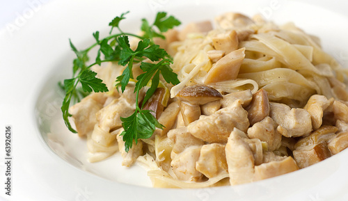 fettuccine with porcini mushrooms