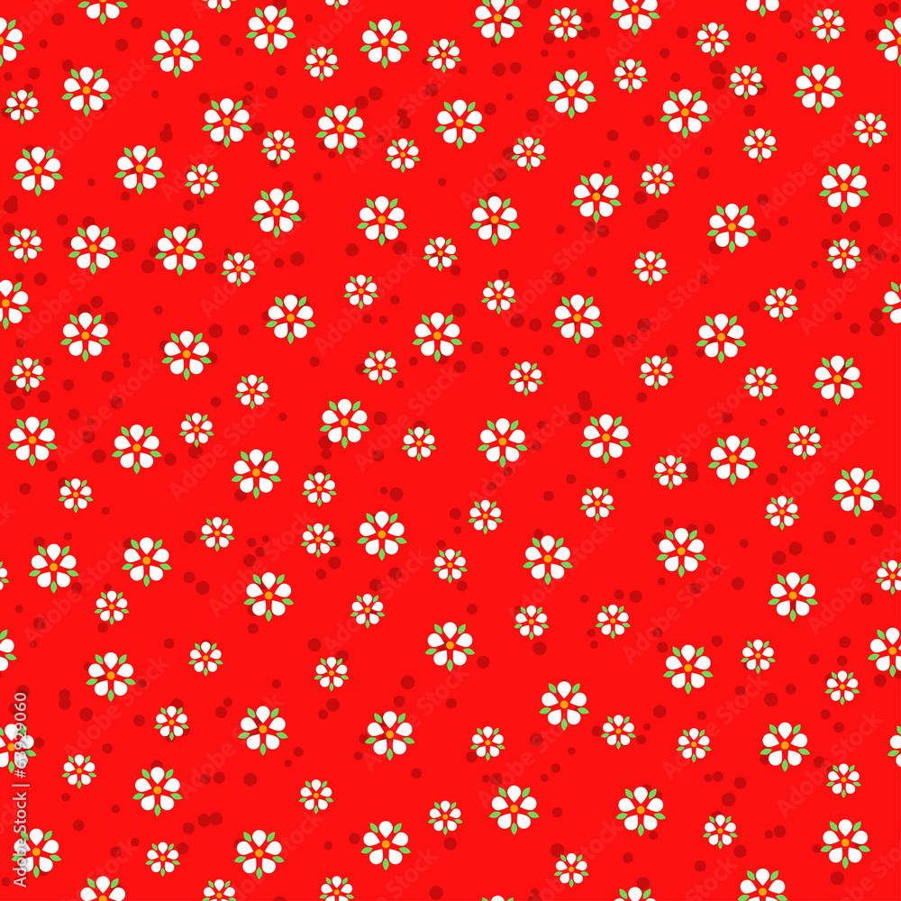 vector flowers on red background vector flowers on red background