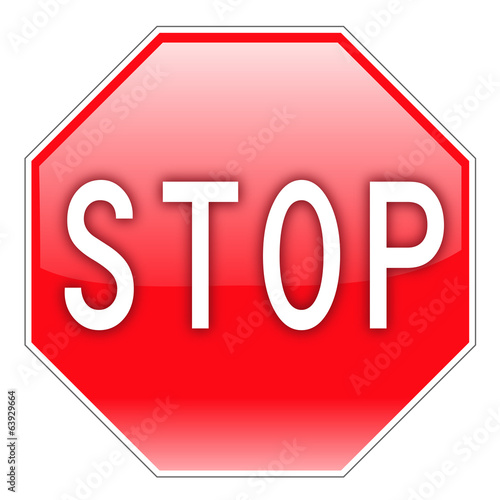 stop road and traffic sign