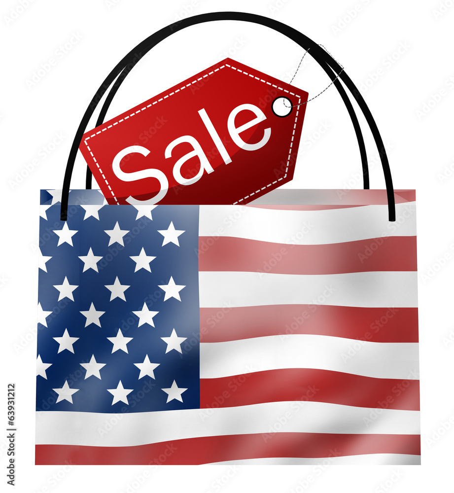 Fototapeta premium SALE Bag America