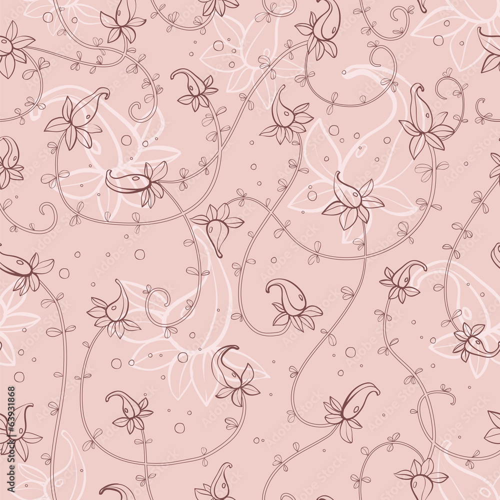 pattern with exotic flowers pattern with exotic flowers