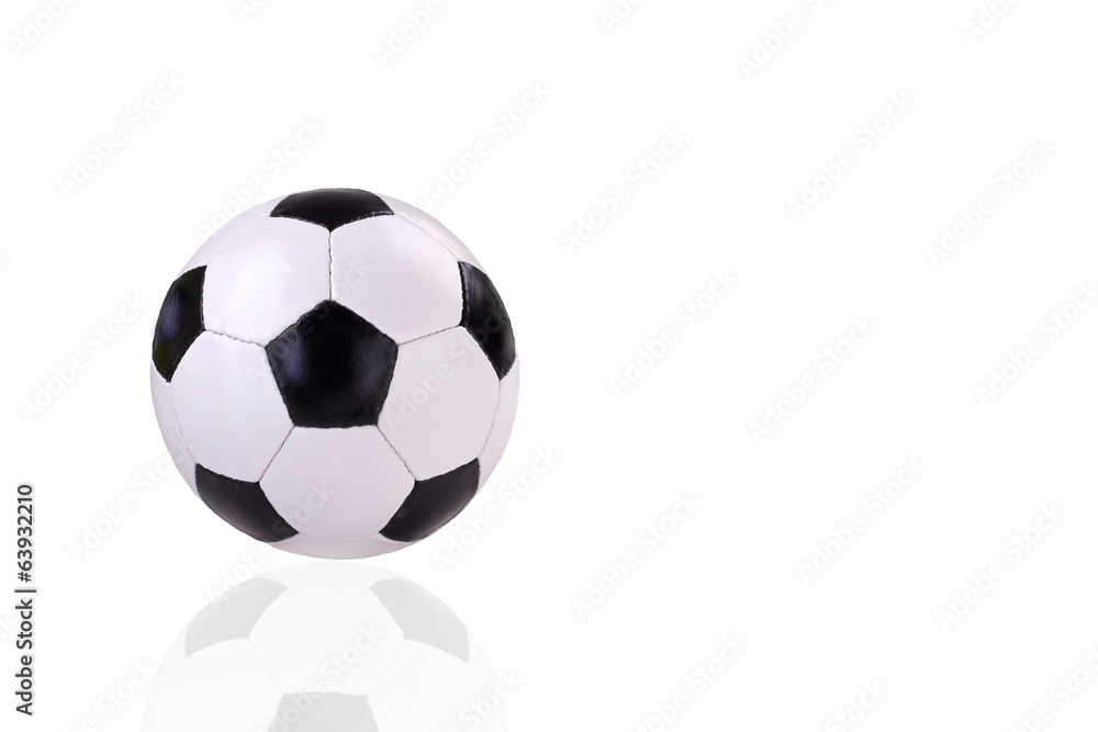 Lederfußball isoliert Lederfußball isoliert