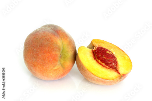 Fresh peach fruits