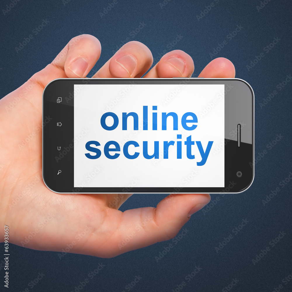 Privacy concept: Online Security on smartphone Privacy concept: Online Security on smartphone