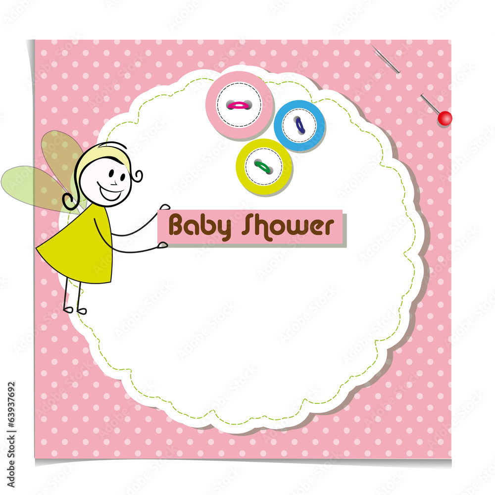 baby shower invitation template Cute vector card baby shower invitation template Cute vector card