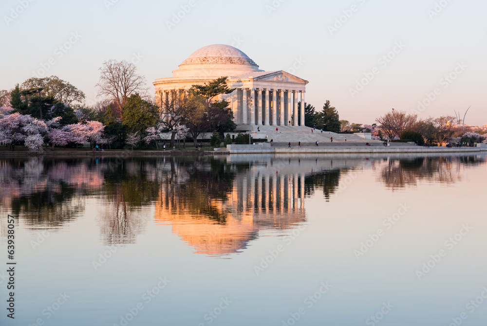 Beautiful early morning Jefferson Memorial
