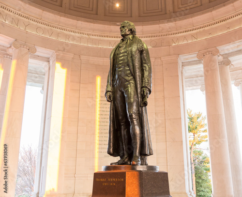 Statue of Thomas Jefferson Washington DC photo