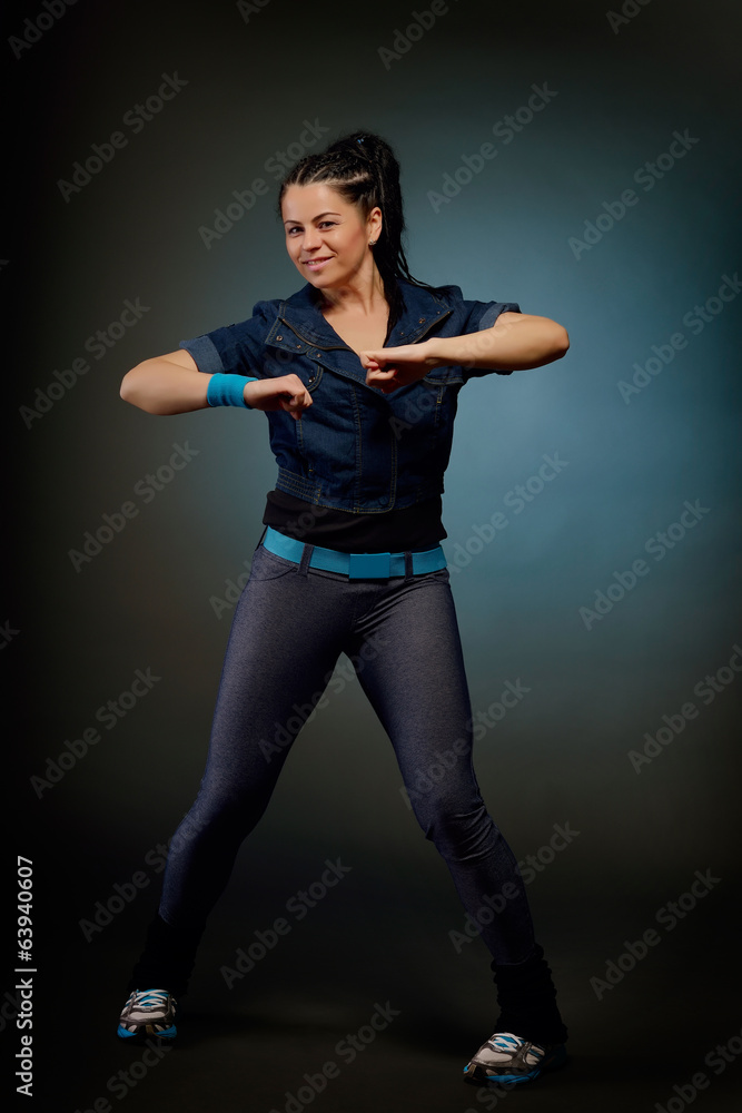 young woman dancing young woman dancing