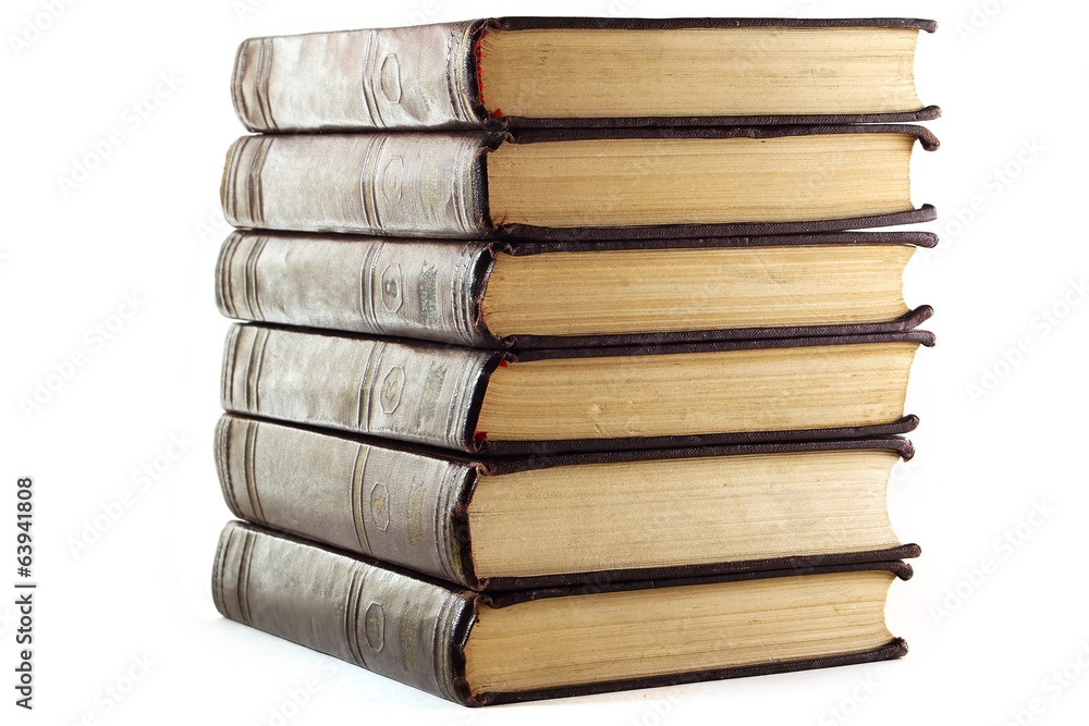 Naklejka premium Stack of books