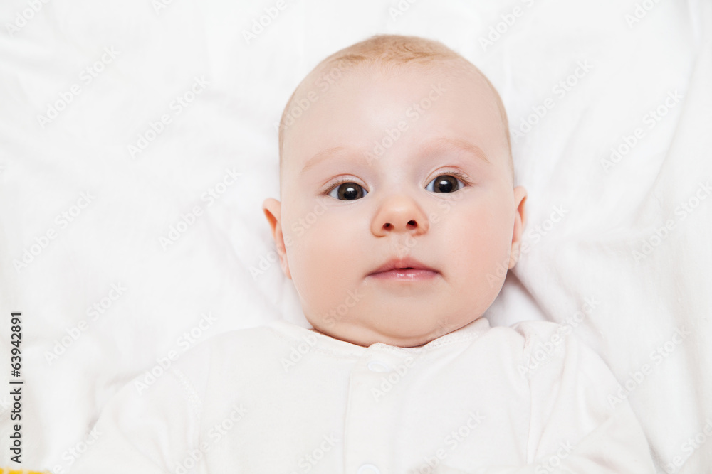 Bright closeup portrait of adorable baby Bright closeup portrait of adorable baby