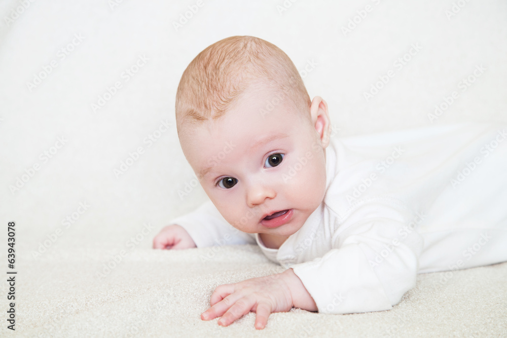 Bright closeup portrait of adorable baby Bright closeup portrait of adorable baby