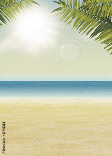 Summer paradise background