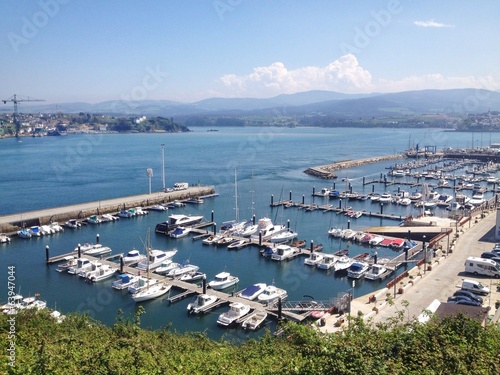 View of seaport of Ribadeo in Galicia, Spain