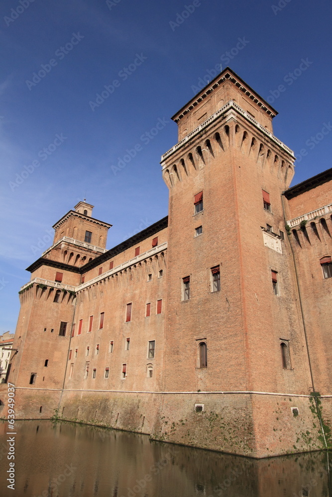 medieval castle of Ferrara, Italy