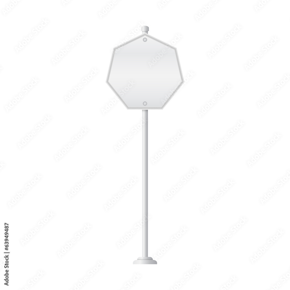 Vector of metal signpost on isolated white background Vector of metal signpost on isolated white background