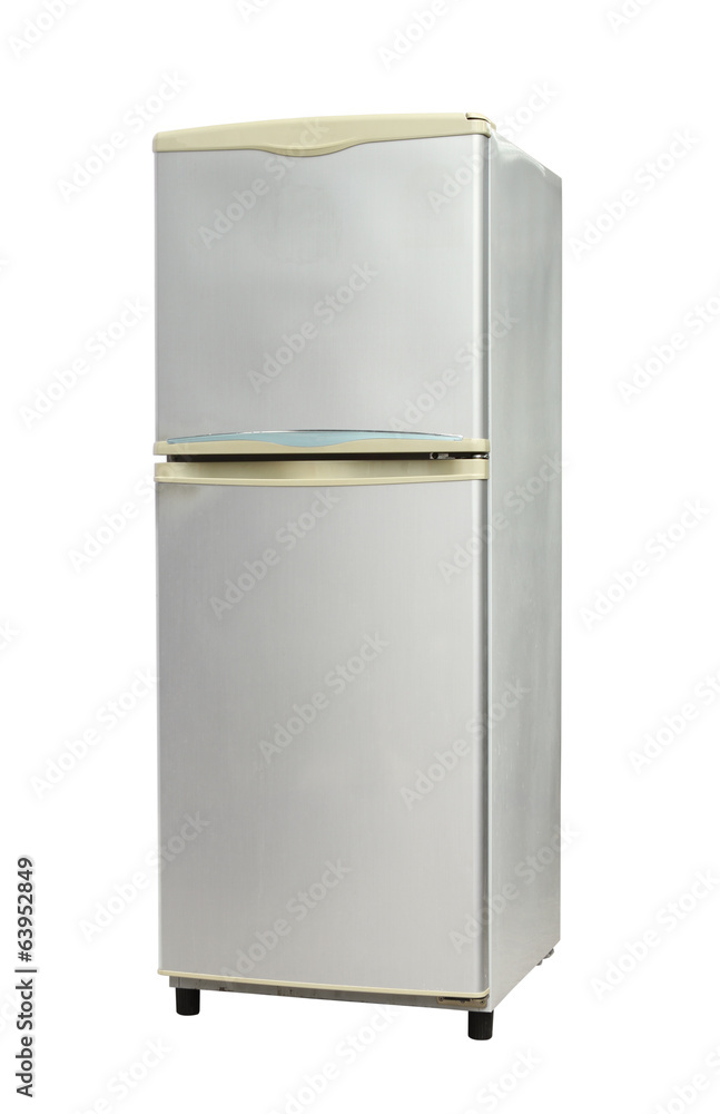Refrigerator (with clipping path) isolated on white background Refrigerator (with clipping path) isolated on white background