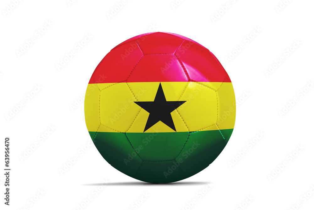 Soccer balls with teams flags, Brazil 2014. Group G, Ghana
