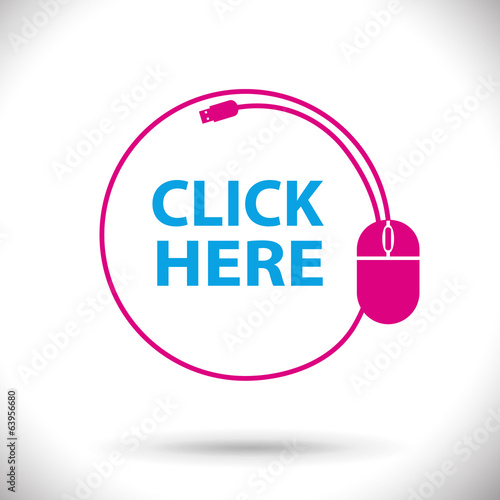 Click here mouse button.
