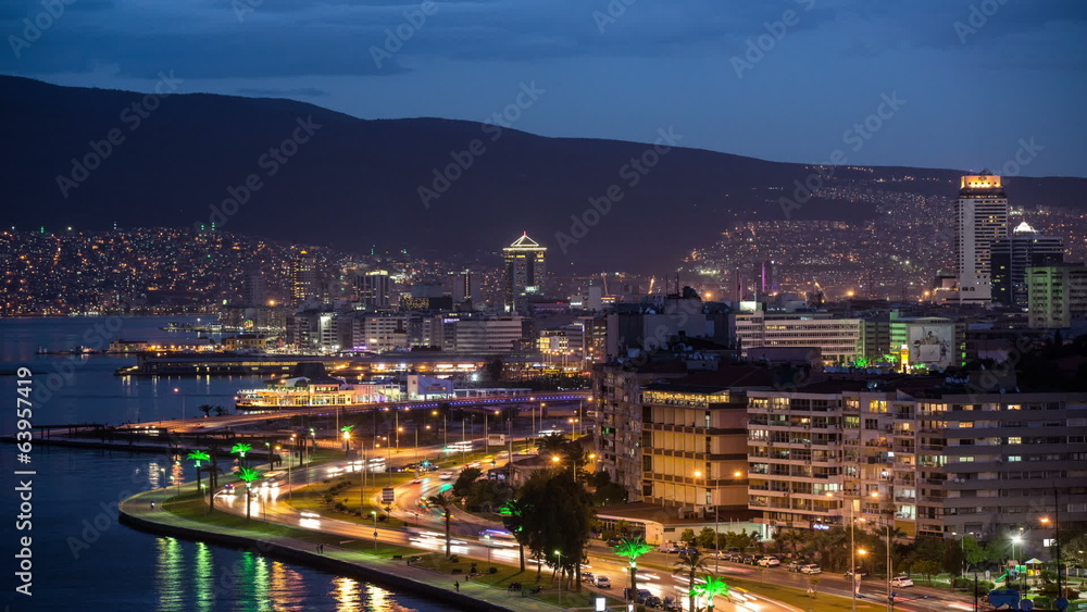 City aerial view and cloud time lapse, day night City aerial view and cloud time lapse, day night