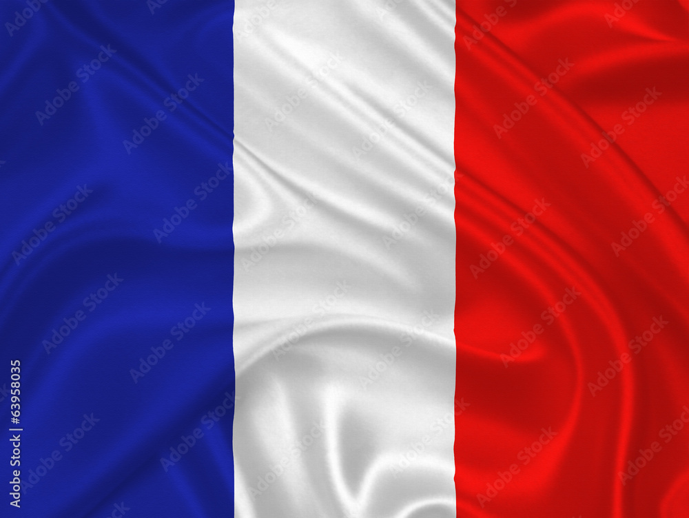 Naklejka premium Flag of France