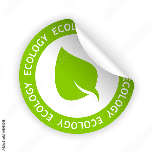 vector ecology bent sticker