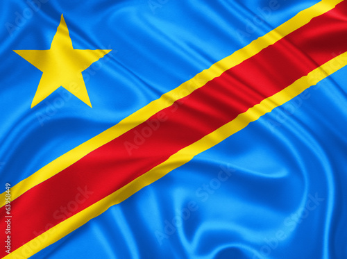flag of the Democratic Republic of the Congo