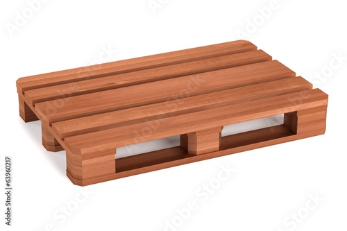 realistic 3d render of wooden palette