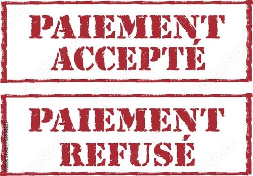 tampon paiement accepté et refusé