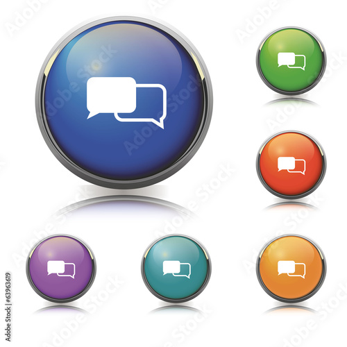 Sprechblasen Button/Icon