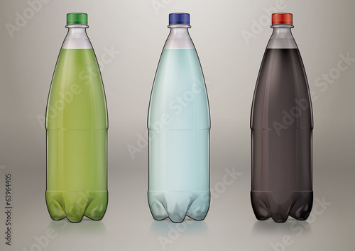 1 L transparent plastic bottle for new design