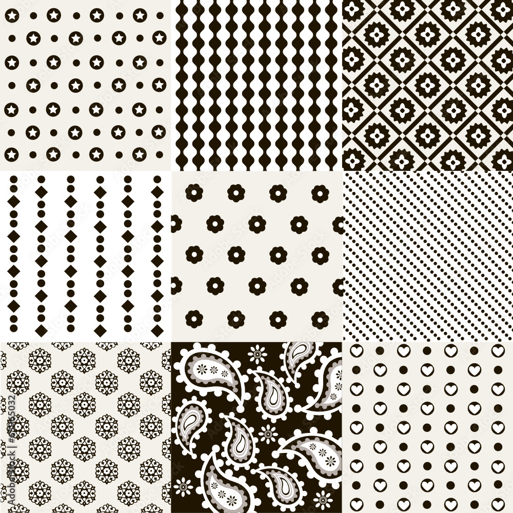 Seamless pattern set