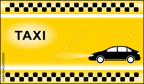 taxi background with cab symbols light