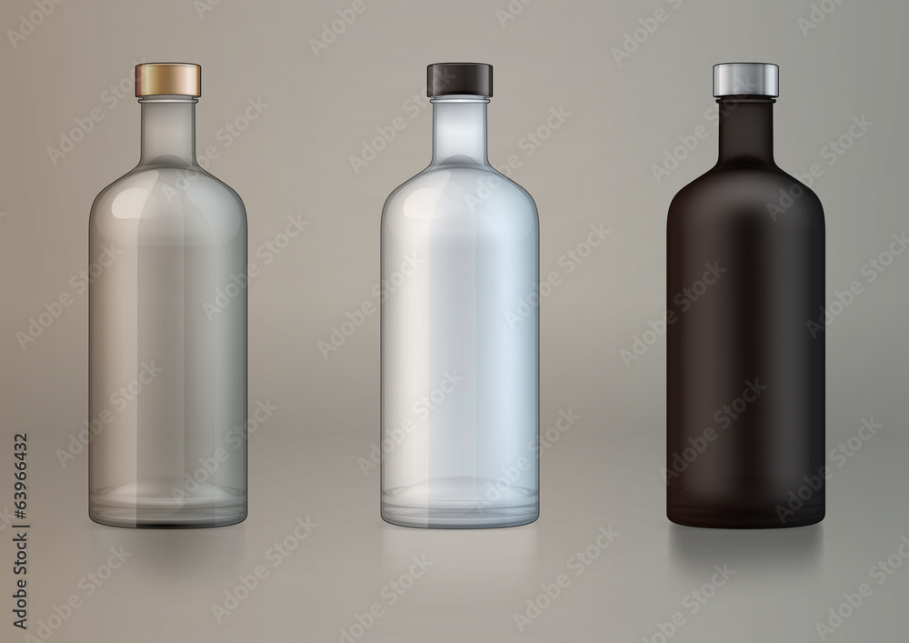vector blank alcohol bottles for new design vector blank alcohol bottles for new design