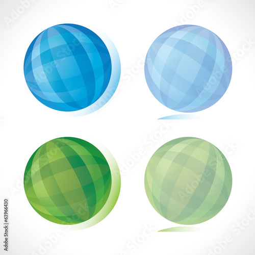 Blue and green sphere