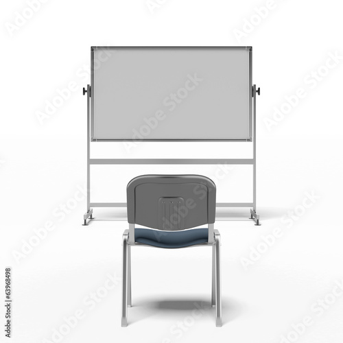 Wallpaper Mural chair and white board Torontodigital.ca