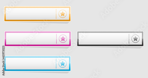 The button set with star icon