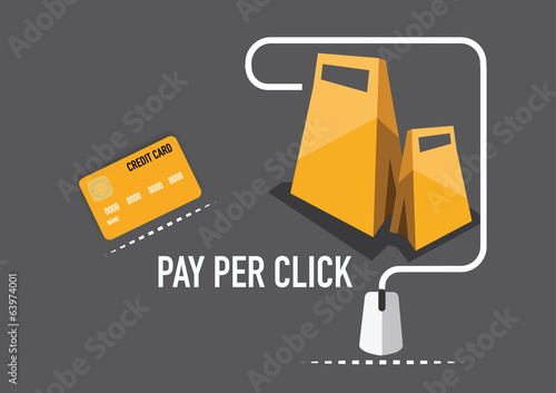 concept of pay per click internet advertising model