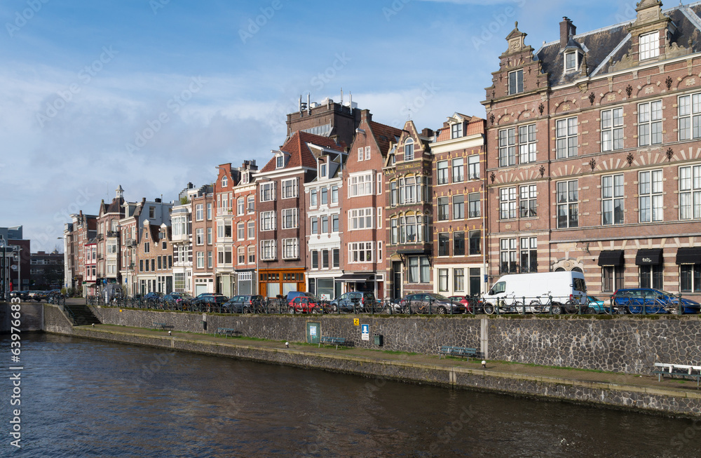 Naklejka premium amsterdam canal